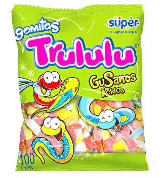 Trululu Gusanos Ácidos x 100 UND